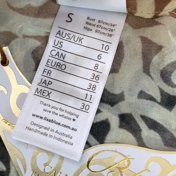 Lisa Blue ARABIAN NIGHTS Cape - Topaz - Picture 6 of 14